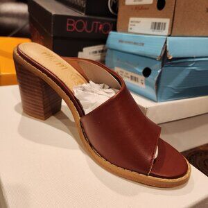 Haven Brick Open Toe Block Heel